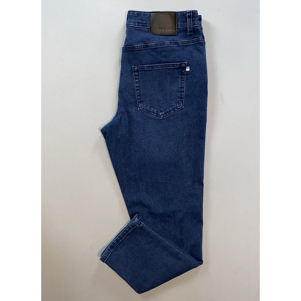 Ted Baker 1889005 Modern Fit 5-pocket Stretch Denim Jeans. Men's 34X28, GUC!